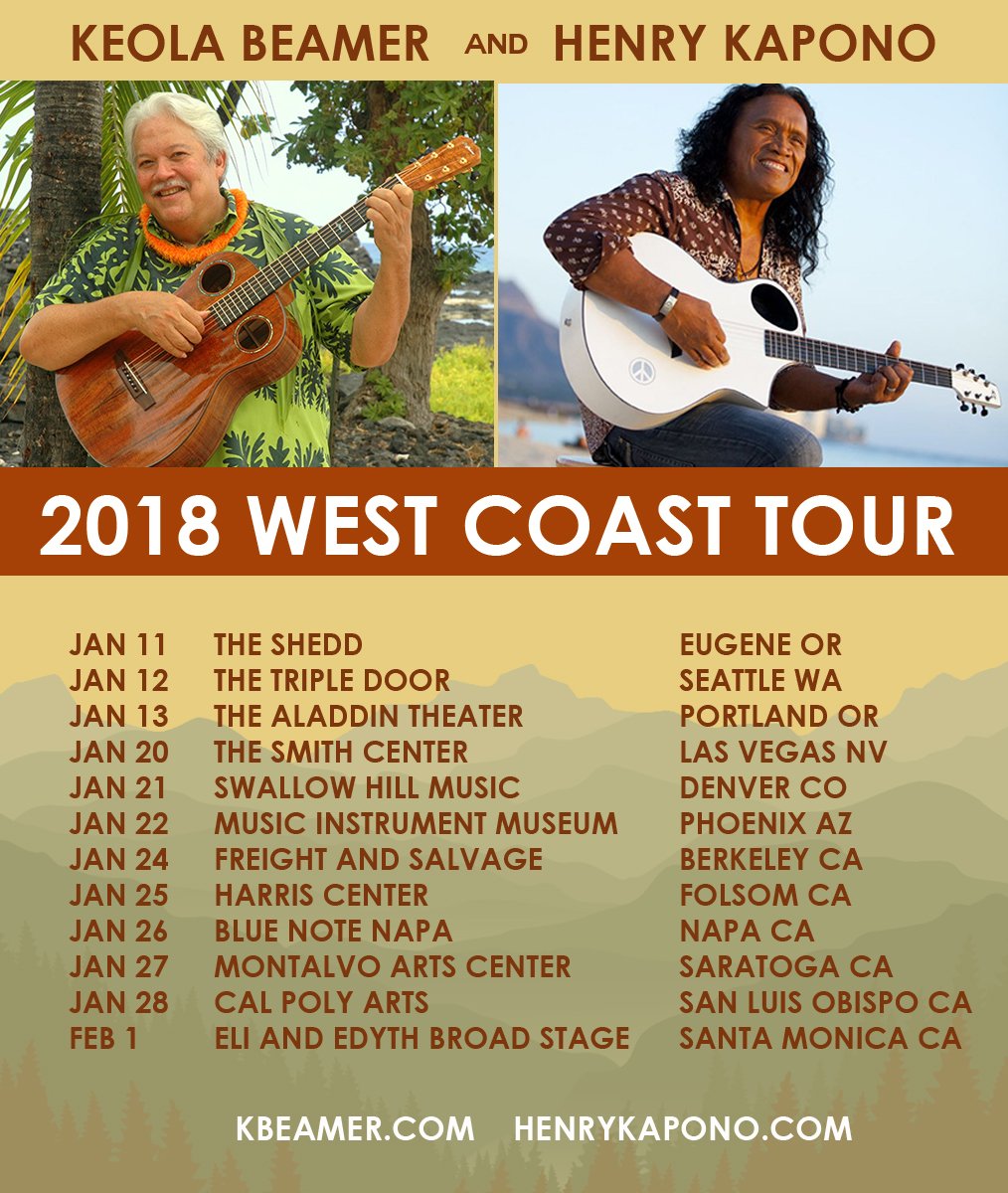 2018 Tour w/ Henry Kapono and Moanalani Beamer