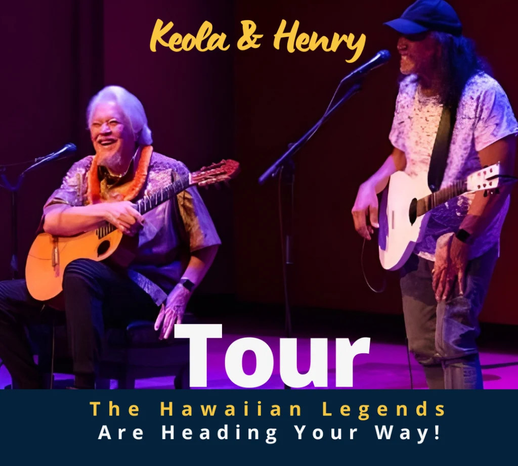 Tour Poster: Keola Beamer and Henry Kapono on tour again in early 2026.